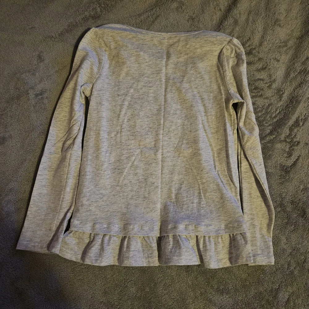 Grey Longsleeve Owl Top